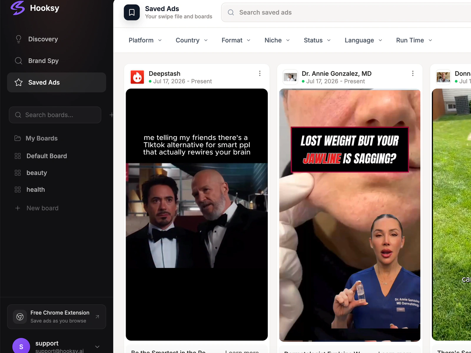 Organize your swipe file